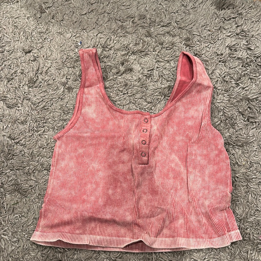 Women’s red tank top